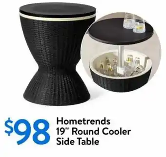 Walmart Hometrends 19" Round Cooler Side Table offer