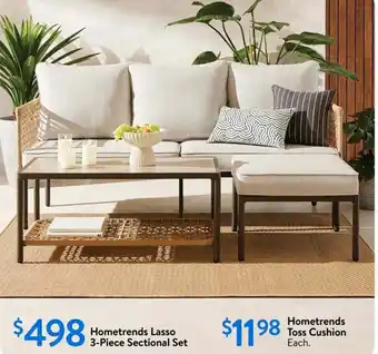 Walmart Hometrends Lasso 3-Piece Sectional Set offer