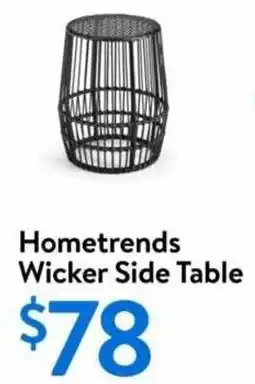 Walmart Hometrends Wicker Side Table offer