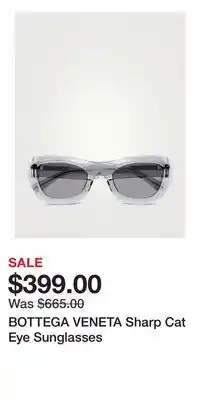 Holt Renfrew BOTTEGA VENETA Sharp Cat Eye Sunglasses offer