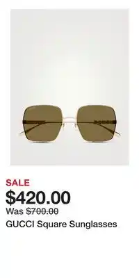 Holt Renfrew GUCCI Square Sunglasses offer