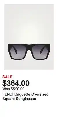 Holt Renfrew FENDI Baguette Oversized Square Sunglasses offer