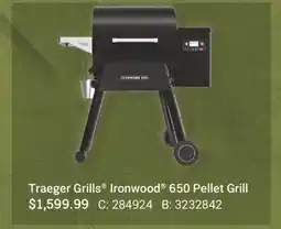 Cabela's Traeger Grills Ironwood 650 Pellet Grill offer