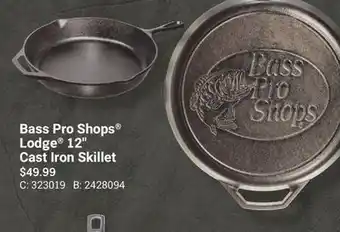 Cabela's Bass Pro Shops Lodge 12 Cast Iron Skillet offer