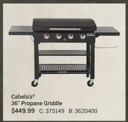 Cabela's Cabela's 36 Propane Griddle offer