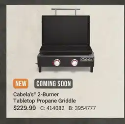 Cabela's Cabela's 2-Burner Tabletop Propane Griddle offer