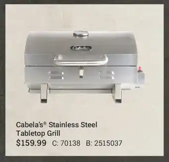 Cabela's Cabela's Stainless Steel Tabletop Grill offer