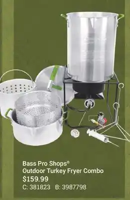 Cabela's Bass Pro Shops Outdoor Turkey Fryer Combo offer