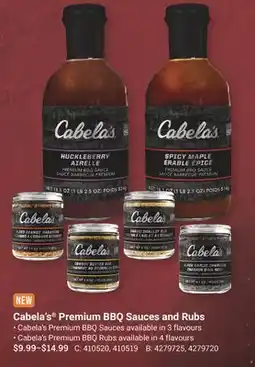 Cabela's Cabela's Premium BBQ Sauces and Rubs offer