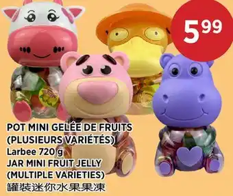 Kim Phat Larbee JAR MINI FRUIT JELLY (MULTIPLE VARIETIES) offer