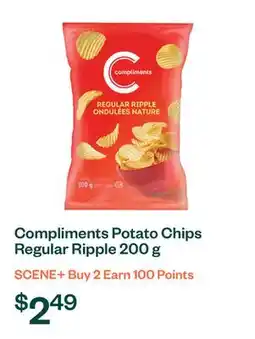 Voilà Compliments Potato Chips Regular Ripple 200 g offer