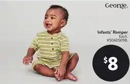 Walmart George Infants Romper offer