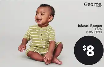 Walmart George Infants Romper offer