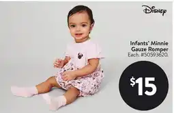 Walmart Infants' Minnie Gauze Romper offer