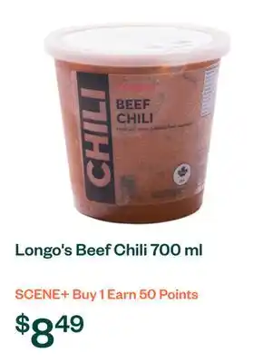 Voilà Longo's Beef Chili 700 ml offer