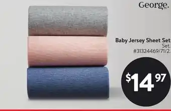 Walmart Baby Jersey Sheet Set offer