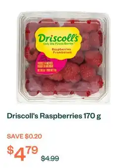 Voilà Driscoll's Raspberries 170 g offer