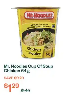 Voilà Mr. Noodles Cup Of Soup Chicken 64 g offer