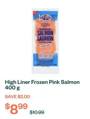 Voilà High Liner Frozen Pink Salmon 400 g offer