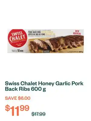 Voilà Swiss Chalet Honey Garlic Pork Back Ribs 600 g offer