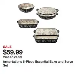 TSC Stores temp-tations 6-Piece Essential Bake and Serve Set offer