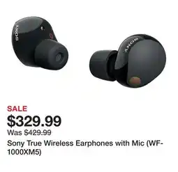 TSC Stores Sony True Wireless Earphones with Mic (WF-1000XM5) offer