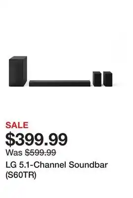 TSC Stores LG 5.1-Channel Soundbar (S60TR) offer