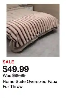 TSC Stores Home Suite Oversized Faux Fur Throw offer