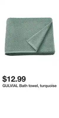 IKEA GULVIAL Bath towel, turquoise offer