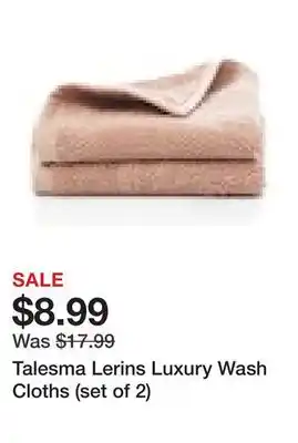 TSC Stores Talesma Lerins Luxury Wash Cloths (set of 2) offer