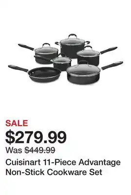 TSC Stores Cuisinart 11-Piece Advantage Non-Stick Cookware Set offer