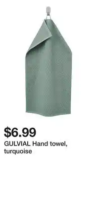 IKEA GULVIAL Hand towel, turquoise offer