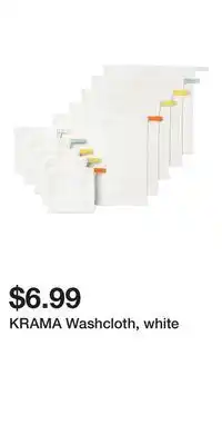 IKEA KRAMA Washcloth, white offer