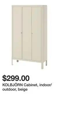 IKEA KOLBJÖRN Cabinet, indoor/outdoor, beige offer