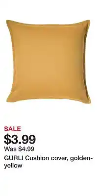 IKEA GURLI Cushion cover, golden-yellow offer