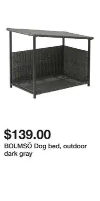 IKEA BOLMSÖ Dog bed, outdoor dark gray offer