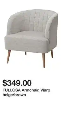 IKEA FULLÖSA Armchair, Viarp beige/brown offer