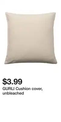 IKEA GURLI Cushion cover, unbleached offer