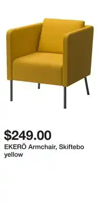 IKEA EKERÖ Armchair, Skiftebo yellow offer