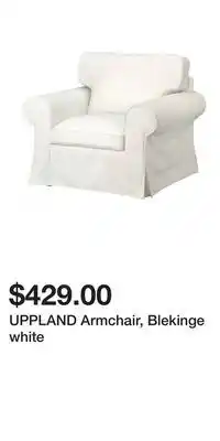 IKEA UPPLAND Armchair, Blekinge white offer