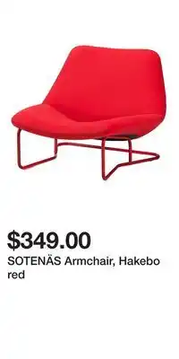 IKEA SOTENÄS Armchair, Hakebo red offer