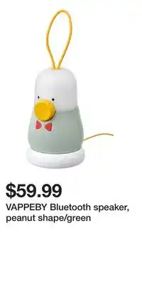 IKEA VAPPEBY Bluetooth speaker, peanut shape/green offer