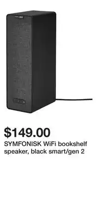 IKEA SYMFONISK WiFi bookshelf speaker, black smart/gen 2 offer