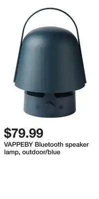 IKEA VAPPEBY Bluetooth speaker lamp, outdoor/blue offer