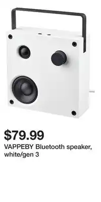 IKEA VAPPEBY Bluetooth speaker, white/gen 3 offer