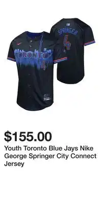 Sport Chek Youth Toronto Blue Jays Nike George Springer City Connect Jersey offer