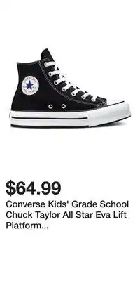 Sport Chek Converse Kids' Grade School Chuck Taylor All Star Eva Lift Platform Shoes offer