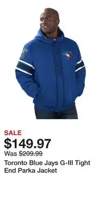 Sport Chek Toronto Blue Jays G-III Tight End Parka Jacket offer