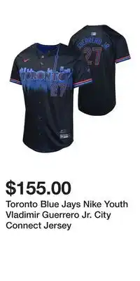 Sport Chek Toronto Blue Jays Nike Youth Vladimir Guerrero Jr. City Connect Jersey offer