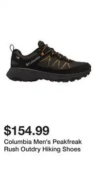 Sport Chek Columbia Men's Peakfreak Rush Outdry Hiking Shoes offer